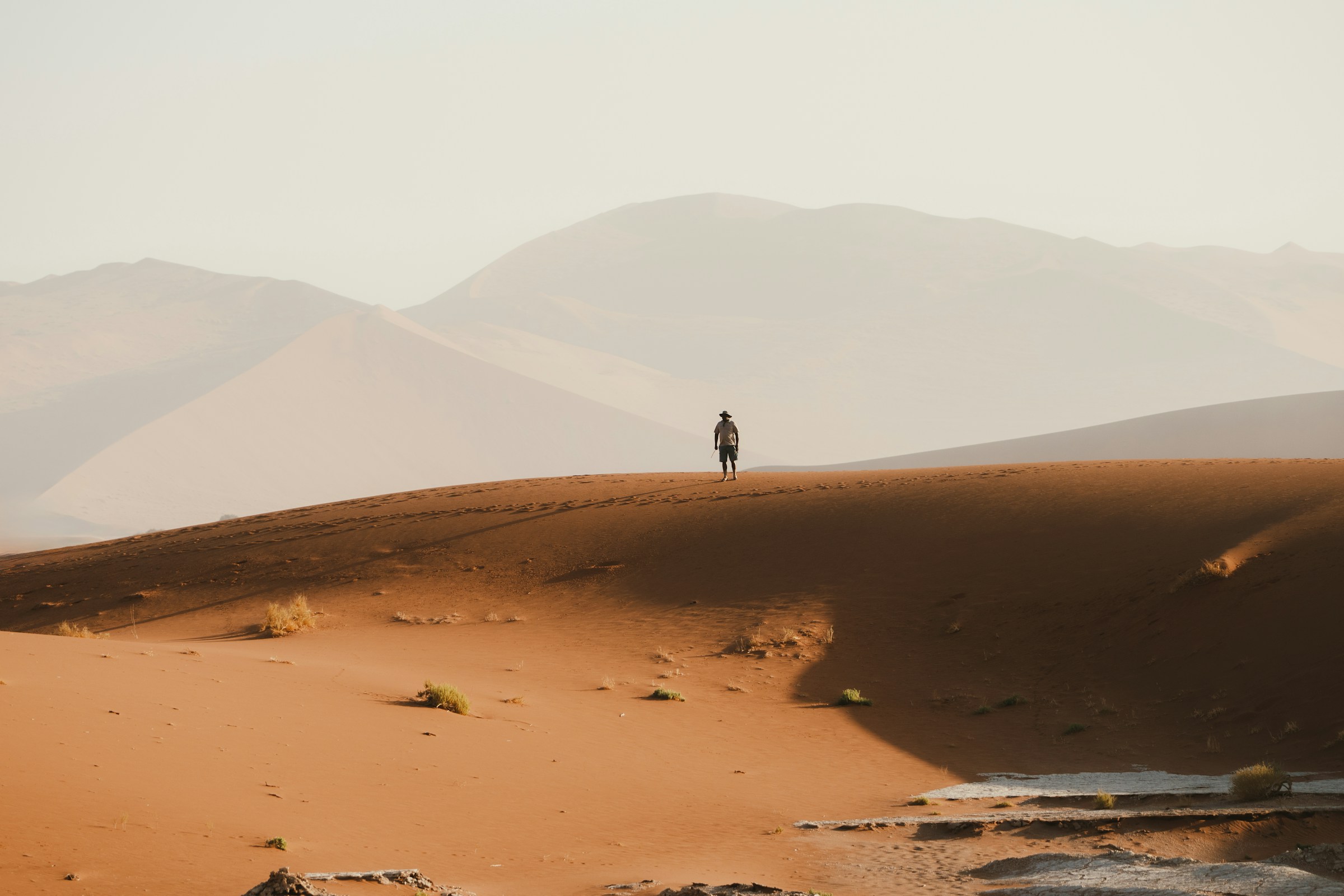 a man in the desert